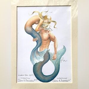 Sea Maiden #13 Martha Collection Mermaid Signed & Autographed by Robert Kline